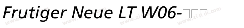 Frutiger Neue LT W06字体转换